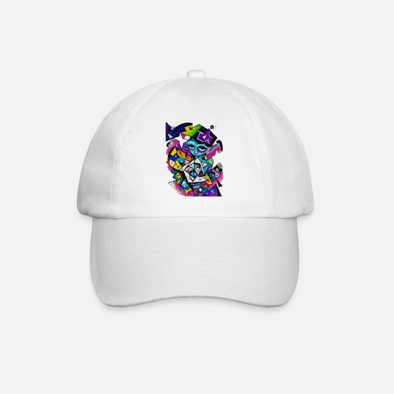 Graffiti - Baseball Cap - white/white