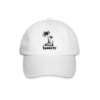 Hello summer - Baseballkappe - Weiß/Weiß - Vorne