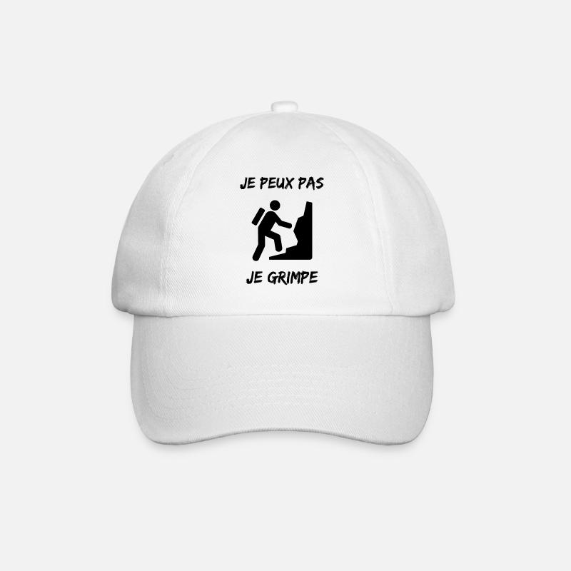 ESCALADE. CLIMB. CLIMBING. ESCALADE. VAN. GRIMPE. - Casquette classique - blanc/blanc