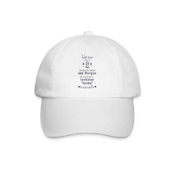 Fabriqué il y a 21 ans - Casquette classique - blanc/blanc - Devant