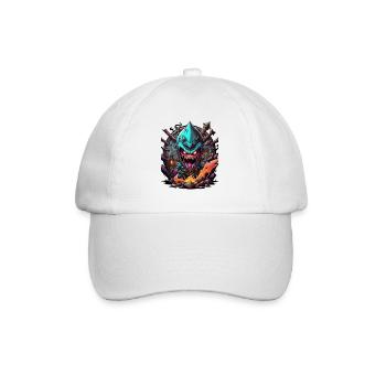 Graffiti Monster - Baseballkappe - Weiß/Weiß - Vorne