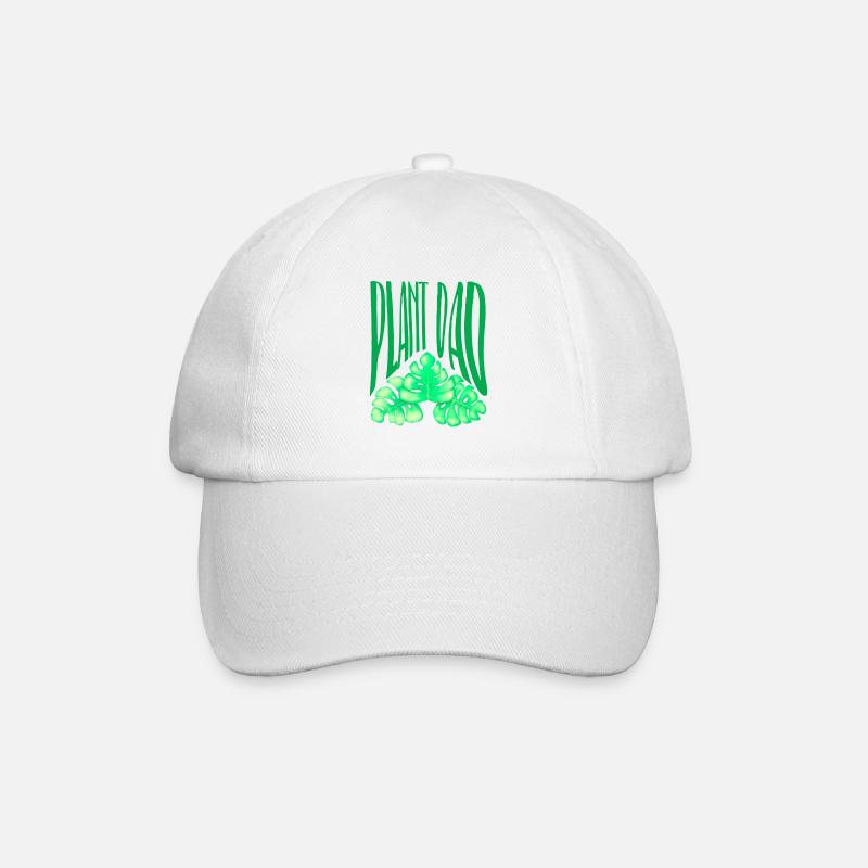 Pflanzen-Papa - Baseballkappe - Weiß/Weiß