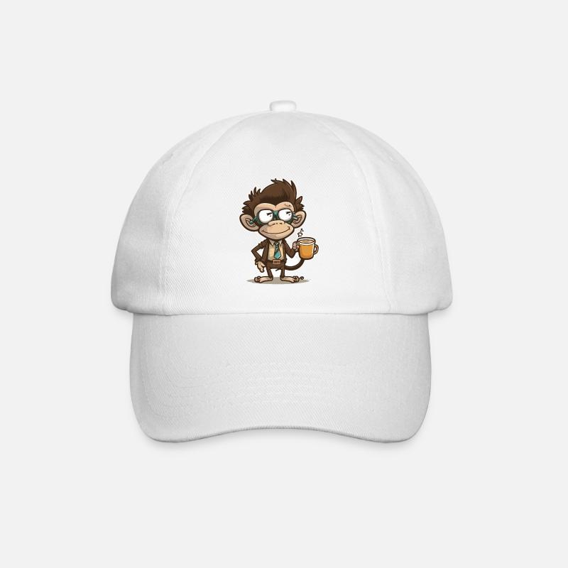 Monkey Business - Baseball Cap - white/white