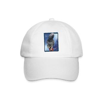 The grey parrot - Baseball Cap - white/white - Front