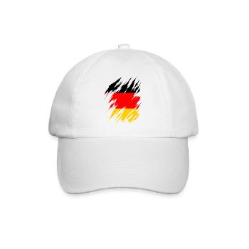 Germany Flag German Flag Used Look Homeland - Baseball Cap - white/white - Front