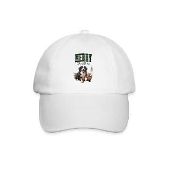 Berner Sennenhund Weihnachten - Baseballkappe - Weiß/Weiß - Vorne