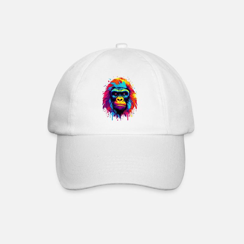 Radiant Spectrum Gorilla - Baseballkappe - Weiß/Weiß