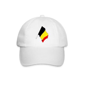 Flag of Belgium - Baseball Cap - white/white - Front