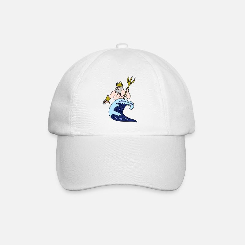 Sternzeichen Wassermann - Baseballkappe - Weiß/Weiß