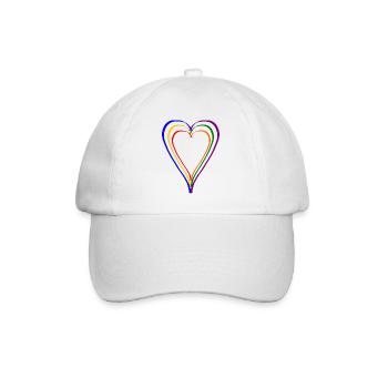 LGBTQ - Baseball Cap - white/white - Front