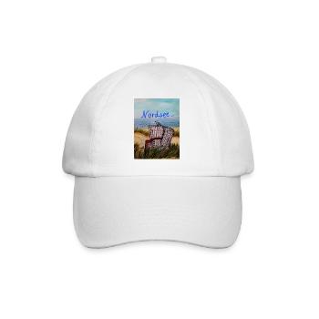EG Reisen I Urlaub I Nordsee I Geschenk I Strand - Baseballkappe - Weiß/Weiß - Vorne