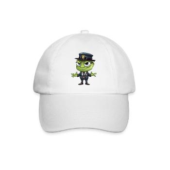 Police des sauterelles - Casquette classique - blanc/blanc - Devant