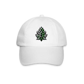 Hopfen und Gerste | Bierzutaten - Baseballkappe - Weiß/Weiß - Vorne