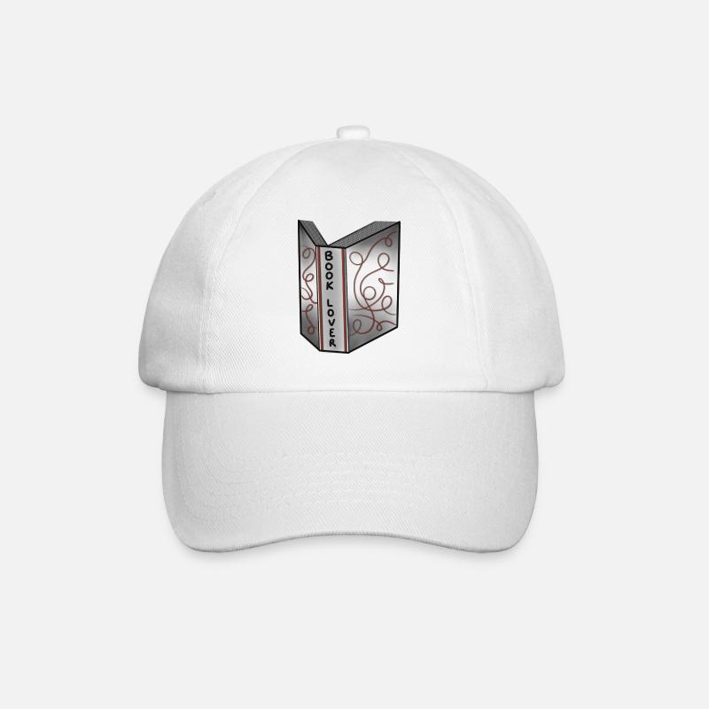 Book Lover - Baseball Cap - white/white
