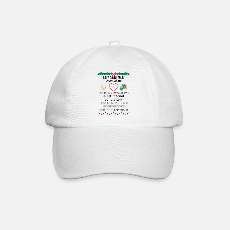 funny Christmas - Baseballkappe - Weiß/Weiß
