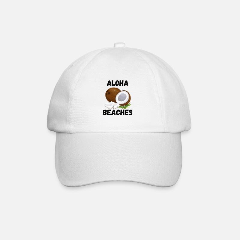 PLAGES D’ALOHA - Casquette classique - blanc/blanc