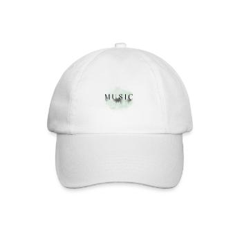 Vibrations and frequencies of music. - Baseball Cap - white/white - Front