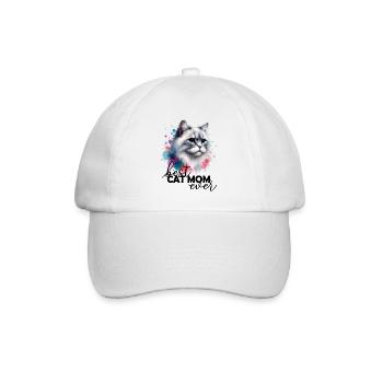 La meilleure maman de chat qui ait jamais dit - Casquette classique - blanc/blanc - Devant