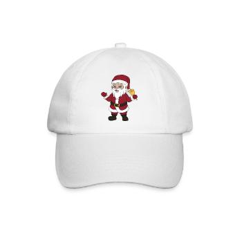 Père Noël Tshirt Cadeau Garçon Enfant Humour Noel - Casquette classique - blanc/blanc - Devant