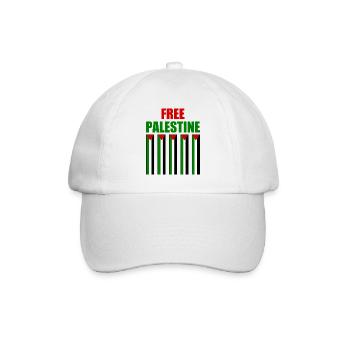 Free palestine - Casquette classique - blanc/blanc - Devant
