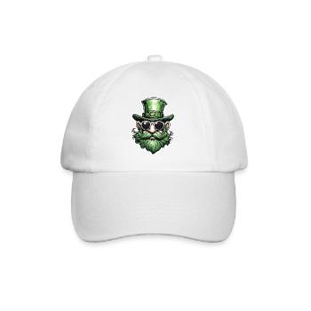 Leprechaun / Leprechaun / Green / Ginger / Ireland - Baseball Cap - white/white - Front
