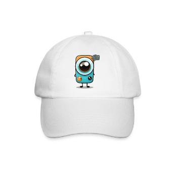 Le photographe mobile - Casquette classique - blanc/blanc - Devant