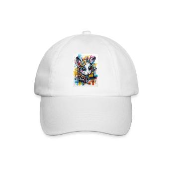 [MB] Mouse hides - Baseball Cap - white/white - Front