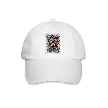 [MB] Colorful Malice Gaze - Baseball Cap - white/white - Front