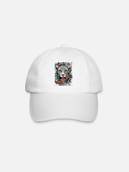 [MB] Gently sad leopardess - Baseball Cap - white/white