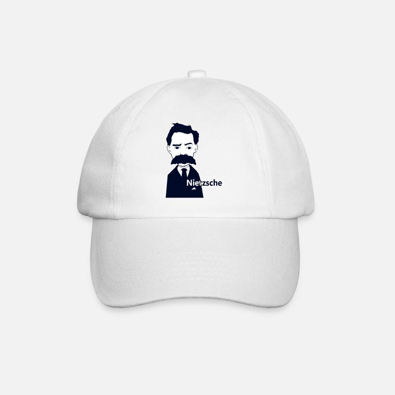 Nietzsche - Baseball Cap - white/white