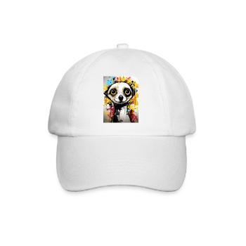 [MB] Meerkat Colorful Adventure - Baseball Cap - white/white - Front
