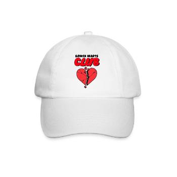 Broken Heart - Baseballkappe - Weiß/Weiß - Vorne