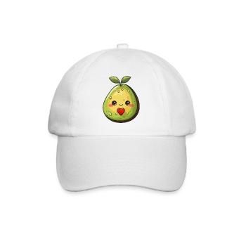 Avocat avec coeur, Saint-Valentin, Couple, Kawaii - Casquette classique - blanc/blanc - Devant