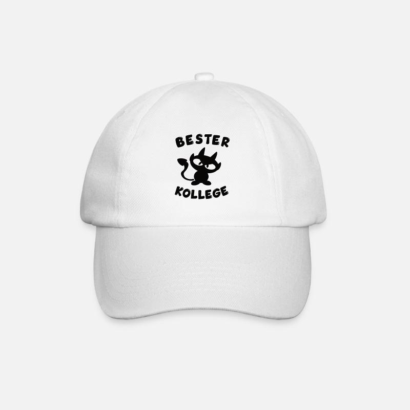 cooles bester Kollege Design - Baseballkappe - Weiß/Weiß