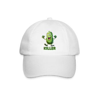 Grinning Gherkin - Baseball Cap - white/white - Front