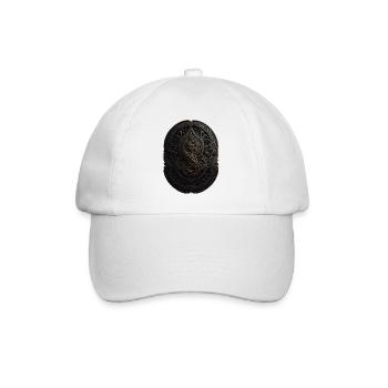 Mayan Black and Gold Monogram - Baseball Cap - white/white - Front