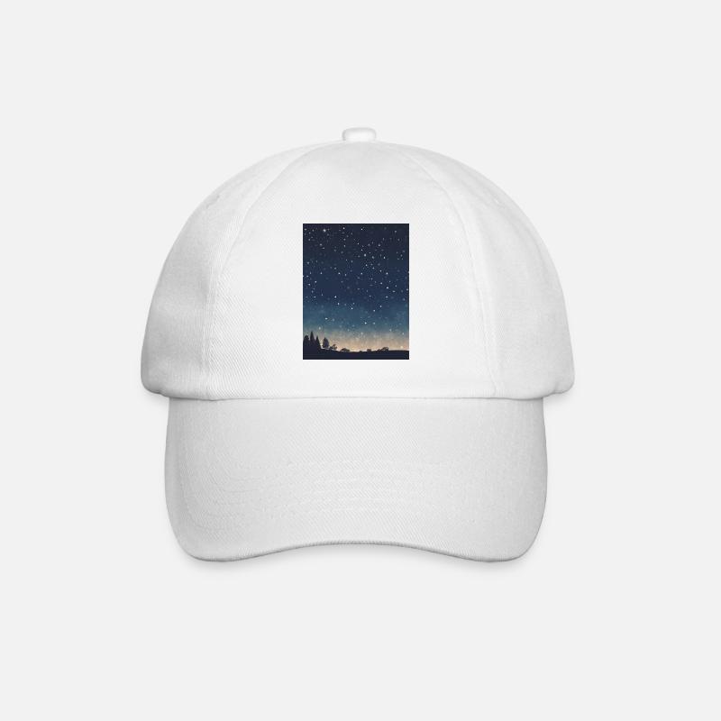 Starry sky - Baseball Cap - white/white