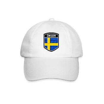 Sweden Sweden Scandinavia Nordic countries Viking Europe - Baseball Cap - white/white - Front