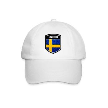 Sweden Sweden Scandinavia Nordic countries Viking Europe - Baseball Cap - white/white - Front