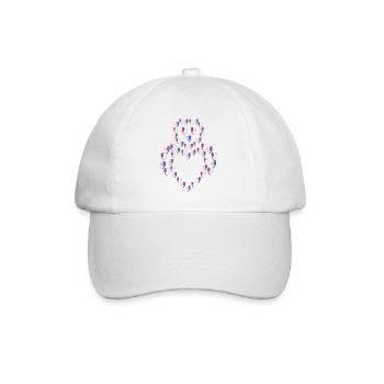 Abeille en coeur . - Casquette classique - blanc/blanc - Devant