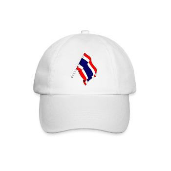 Flagge von Thailand - Baseballkappe - Weiß/Weiß - Vorne