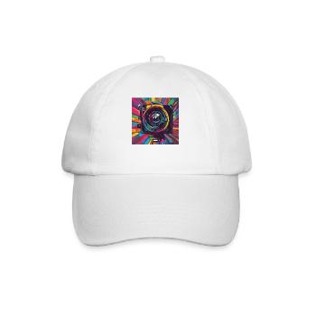 Appareil photo coloré - Casquette classique - blanc/blanc - Devant