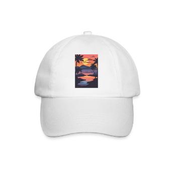 L’été dans le Sud - Casquette classique - blanc/blanc - Devant