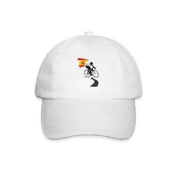 Fahrrad Spanien Rennrad T-Shirt - Baseballkappe - Weiß/Weiß - Vorne