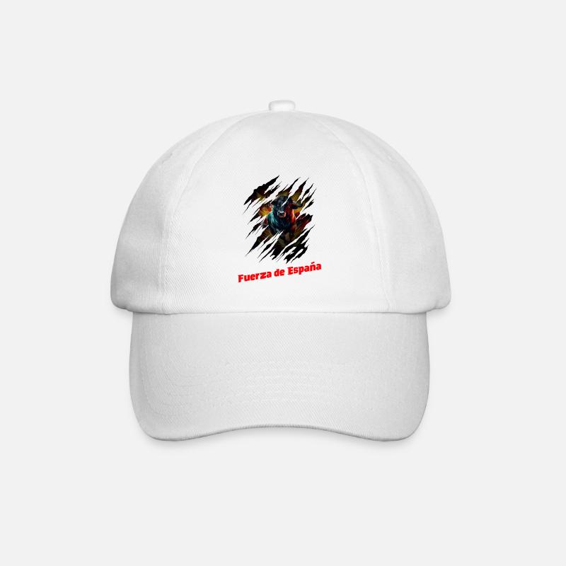 Spanien Matador Stierkampf Stier - Baseballkappe - Weiß/Weiß