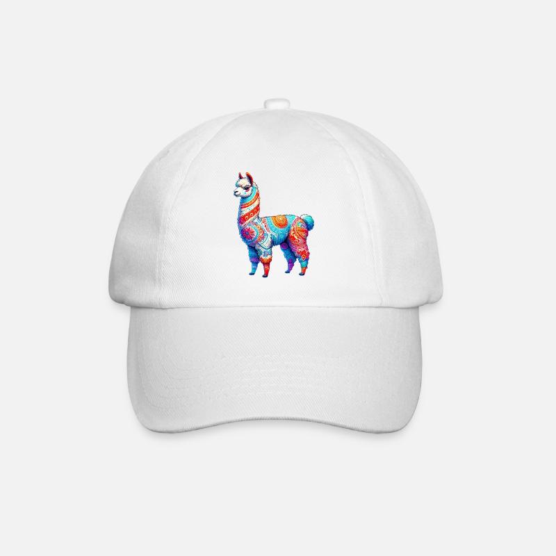 Alpaka - Baseballkappe - Weiß/Weiß