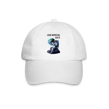Good morning earth Astronaut - Baseball Cap - white/white - Front