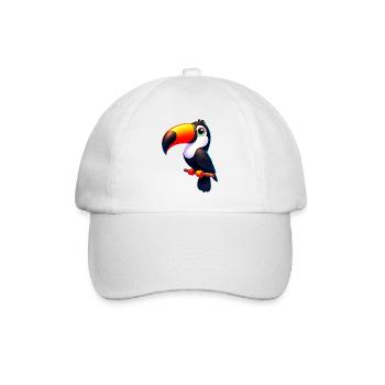 Tukan - Baseballkappe - Weiß/Weiß - Vorne