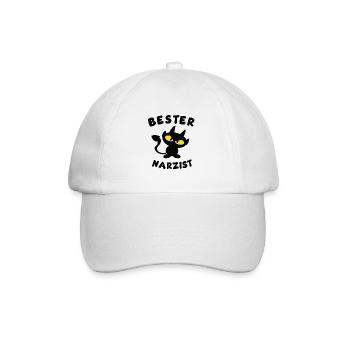 cool best narcissist design - Baseball Cap - white/white - Front