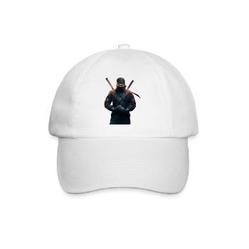 Ninja avec des épées - Casquette classique - blanc/blanc - Devant